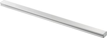 ARDEBO.de Bosch Siemens 00299984 Design-Griffleiste, Edelstahlfarben eloxiert, Alu gebeizt mit Abdeckungen fuer Links und, Rechts