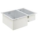 ARDEBO.de GROHE K700 Unterbau Edelstahlspüle, 595x450mm, 1,5 Becken, links einbaubar, Edelstahl (31577SD1)