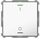 ARDEBO.de MDT BE-TAL63T1.B1 Taster Light 63 1-fach, Ausführung I/O Symbol, mit Temperatursensor, studioweiß glänzend