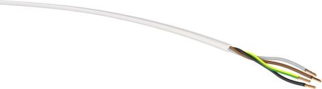 ARDEBO.de PVC-Schlauchleitung H05VV-F 4G1,5 ws Eca Ri100, weiß, Ring, 100m