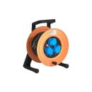 ARDEBO.de Schill HT 311.MD3 Kabeltrommel, 3 Maschinensteckdosen mit Klappdeckel, ohne Kabel, orange (35040000000)