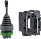 ARDEBO.de Schneider Electric XD5PA22 Joystick, 2 Richtungen Ø 22 -3 Stellungen, mit Rückzug Nullstellung, 1S