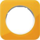 ARDEBO.de Berker 10112339 Rahmen, 1fach, R.1, Acryl orange transparent/polarweiß glänzend