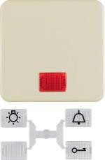 ARDEBO.de Berker 1553 Wippe mit 5 beiliegenden Linsen, wg Up IP44, weiß glänzend