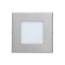 ARDEBO.de Brumberg LED-Wandeinbauleuchte, 1,2W, 40lm, 3000K, edelstahl (10140203)