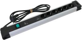 ARDEBO.de Dehn SFL PRO 6X 6-fach Steckdosenleiste mit Überspannungsschutz und Netzfilter, Typ 3, 230V AC (909250)