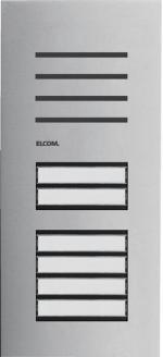 Elcom Türstation Audio 6/1, 2-Draht, Edelstahl matt
