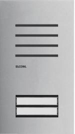 Elcom Türstation Audio 2/1, 2-Draht, Edelstahl matt