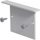 ARDEBO.de EVN Alu-Endabschlussplatte, 1x Endplatte inkl. Schrauben, für APRT100, APRT200 und APRT300, grau (APRTEAPEB)