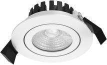 ARDEBO.de EVN LED Deckeneinbau, rund, schwenkbar, IP65, 200-240V, 8W, 3000K, 869lm, weiß (P65080102)