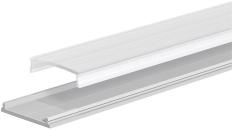 ARDEBO.de EVN APFLAT-Serie Alu-Profil flach mit Abdeckung, 200cm, U-Profil, biegbar (APFLAT4AM200)