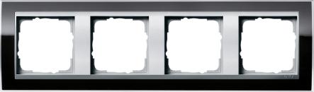 ARDEBO.de Gira 0214736 Abdeckrahmen, bruchsicher 4fach für alu Zentraleinsätze