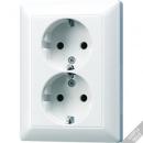 ARDEBO.de Jung AS5020KIUWW SCHUKO Zweifach-Steckdose, 16 A, 250 V, AS500, alpinweiß