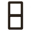 ARDEBO.de JUNG CD582WUBR Rahmen 2fach, braun glänzend