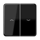 ARDEBO.de Jung CD595PSW Wippe mit Symbolen, 2fach, schwarz