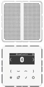 ARDEBO.de Jung DABCD1BTWW Smart Radio DAB+ mit Bluetooth-Set Mono. alpinweiß
