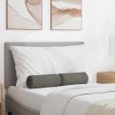 ARDEBO.de - Bolsterkissen 2 pcs Hellgrau Ø 15 x 40 cm Cordstoff