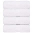 ARDEBO.de - Waschhandtücher 4-tlg. FROGN Weiß 30x30 cm 100% Baumwolle