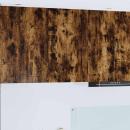 ARDEBO.de - Küchenwandschrank mit Regal Geräucherte Eiche 50 x 31 x 80 cm