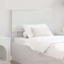 ARDEBO.de - Kopfteil mit Kopfteil Glänzend Weiß 80 cm Holzwerkstoff