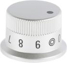 ARDEBO.de Bosch Siemens 00429395 Drehgriff-Kochstelle, EDELSTAHL, fuer Zonenheizung rund