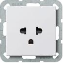 ARDEBO.de Gira 284003 Steckdose Schutz, EURO-US, 16 A, System 55, reinweiß glänzend