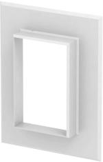 ARDEBO.de OBO Bettermann G-AWAG70110RW Wandanschlussblende, geschlossen, 138x178x25mm, Aluminium, reinweiß (6278840)