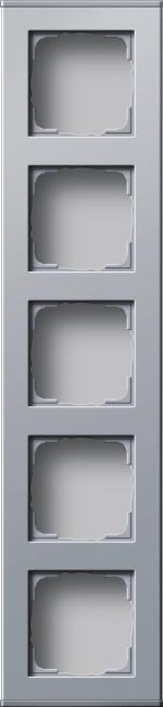 ARDEBO.de Profil 55 5fach für senkrechte und waagerechte Installation 5fach, Profil 55 Installation Aufputz, Aluminium, Gira 136426