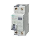 ARDEBO.de Siemens 5SU1154-7KK10 FI/LS-Schalter, 10 kA, 1P+N, Typ A, 10 mA, C-Char, In: 10 A, Un AC: 230 V