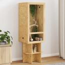 ARDEBO.de - Terrarium Braun 50 x 50 x 130 cm OSB
