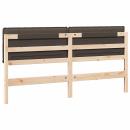 Gepolstertes Kopfteil Natürlich und Hellgrau 180 cm