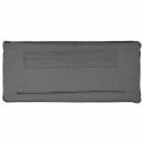 Gepolstertes Kopfteil mit Kopfteil Weiß und Hellgrau 135 cm