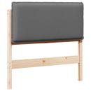 Gepolstertes Kopfteil mit Kopfteil Natürlich und Hellgrau 80 cm