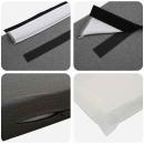 Gepolstertes Kopfteil mit Kopfteil Braun und Hellgrau 140 cm