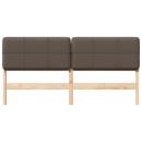 Gepolstertes Kopfteil mit Kopfteil Braun und Taupe 200 cm