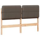 Gepolstertes Kopfteil mit Kopfteil Braun und Taupe 140 cm