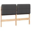 Gepolstertes Kopfteil mit Kopfteil Braun und Dunkelgrau 135 cm