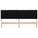 Gepolstertes Kopfteil mit Kopfteil Braun und Schwarz 200 cm