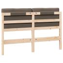 Gepolstertes Kopfteil mit Kopfteil Braun und Taupe 160 cm