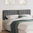 ARDEBO.de - Gepolstertes Kopfteil mit Kopfteil Braun und Dunkelgrau 150 cm