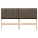 Gepolstertes Kopfteil mit Kopfteil Braun und Taupe 150 cm