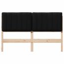 Gepolstertes Kopfteil mit Kopfteil Braun und Schwarz 140 cm