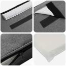 Gepolstertes Kopfteil mit Kopfteil Weiß und Hellgrau 135 cm