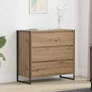 ARDEBO.de - Sideboard Kunsthandwerk Eiche 79 x 36 x 75.5 cm Holzwerkstoff