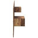 Kopfteil mit Schrank mit Schubladen 3 pcs Altholz Holzwerkstoff