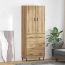 ARDEBO.de - Highboard mit Schubladen Artisan-Eiche 69,5 x 34 x 180 cm