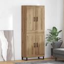 ARDEBO.de - Highboard 2 pcs Artisan-Eiche Engineered Wood und Glas