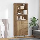 ARDEBO.de - Highboard Artisan-Eiche 69,5 x 32,5 x 180 cm Holzwerkstoff