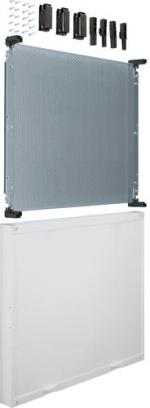 ARDEBO.de Hager UD32M1 Baustein, universN, 450x500mm, für Telekommunikation, mit gelochter Montageplatte