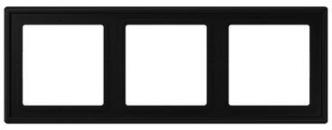 ARDEBO.de Jung LSZ983BFSWM Rahmen, 3fach, Serie LS ZERO, graphitschwarz matt
